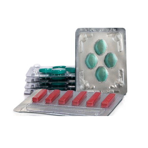 5 strippen Kamagra + 1 strip Sildalist