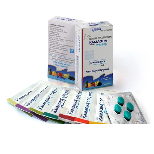 1 strip Kamagra 100mg + 1 Kamagra Jelly weekpack